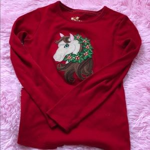 Copper key Christmas long sleeve t-shirt.